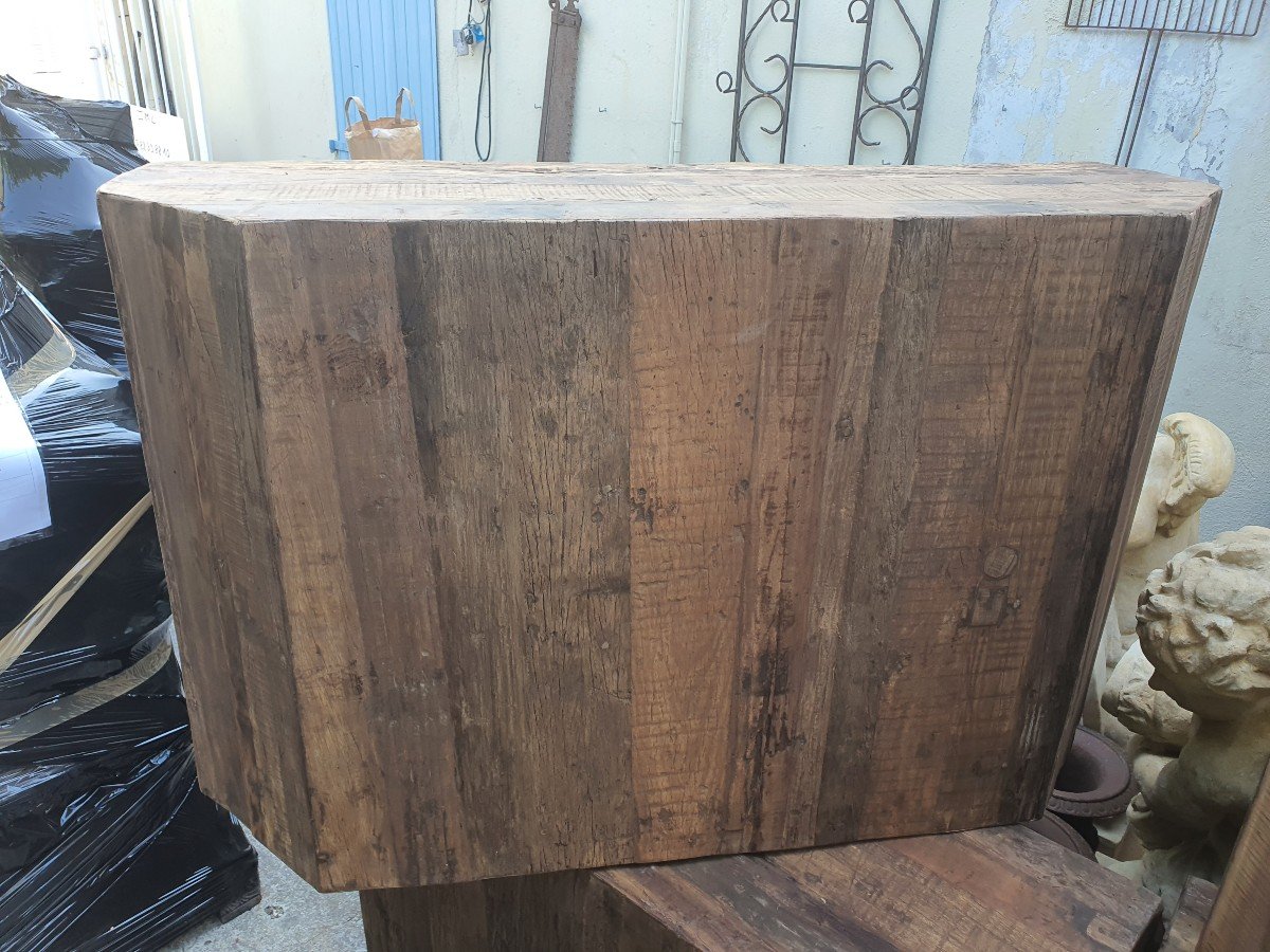 Natural Wood Wall Console