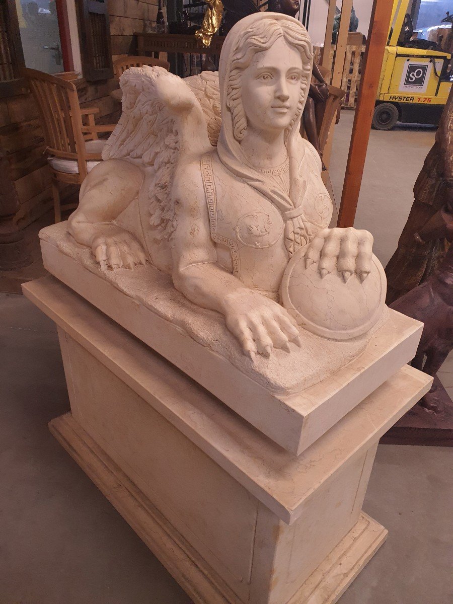 Pairs Of Marble Sphinxes -photo-3
