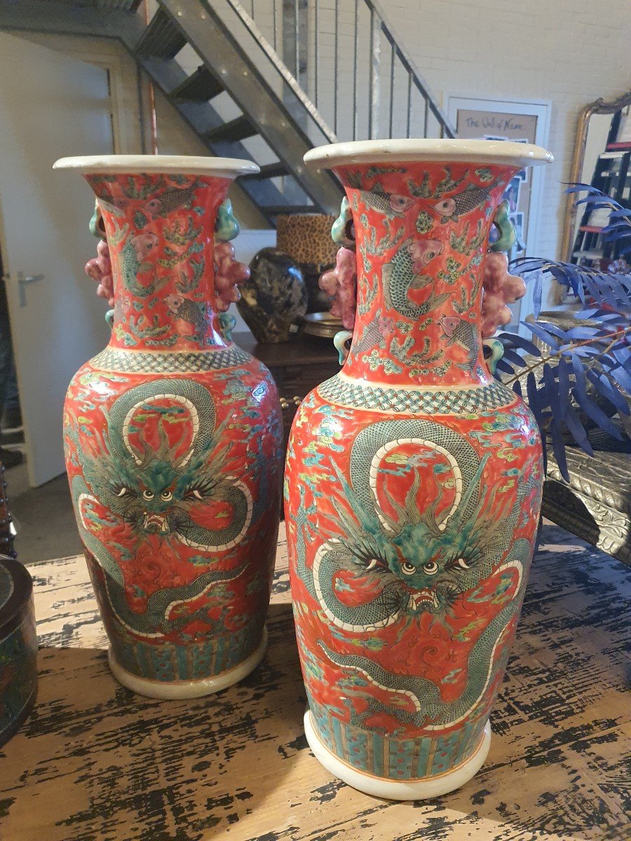 Pairs Of Chinese Vases 