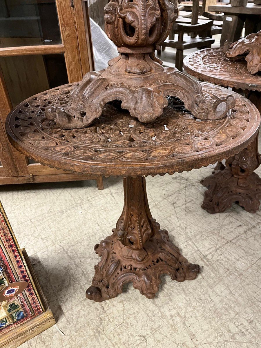 6 Cast Iron Bistro Tables -photo-2