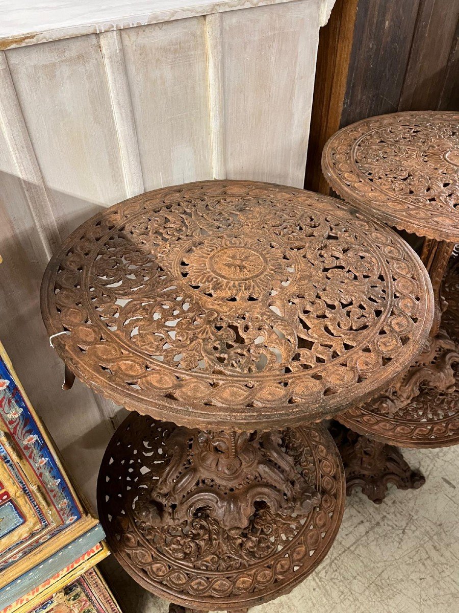 6 Cast Iron Bistro Tables -photo-4