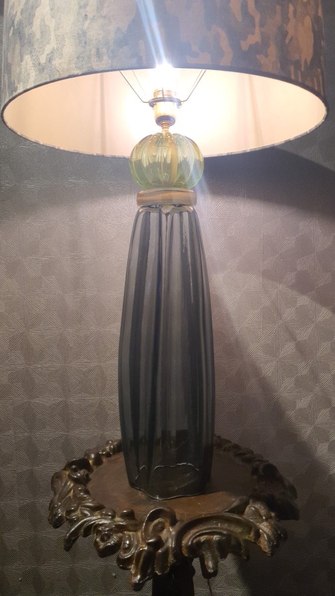 Pair Of Olive Green Lamps -photo-2