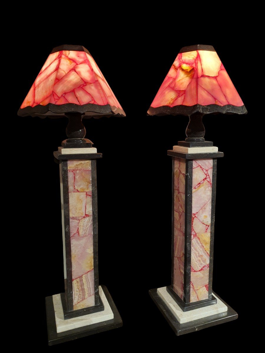 Paires De Lampes Rose