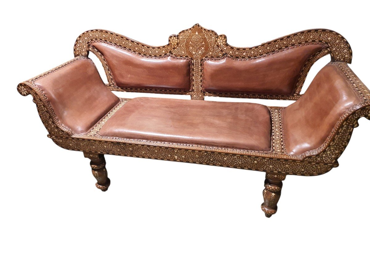 19th Century Syrian Bench-photo-4