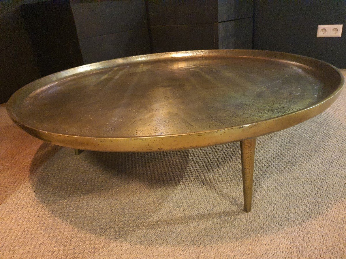 Grande Table Basse En Laiton-photo-4