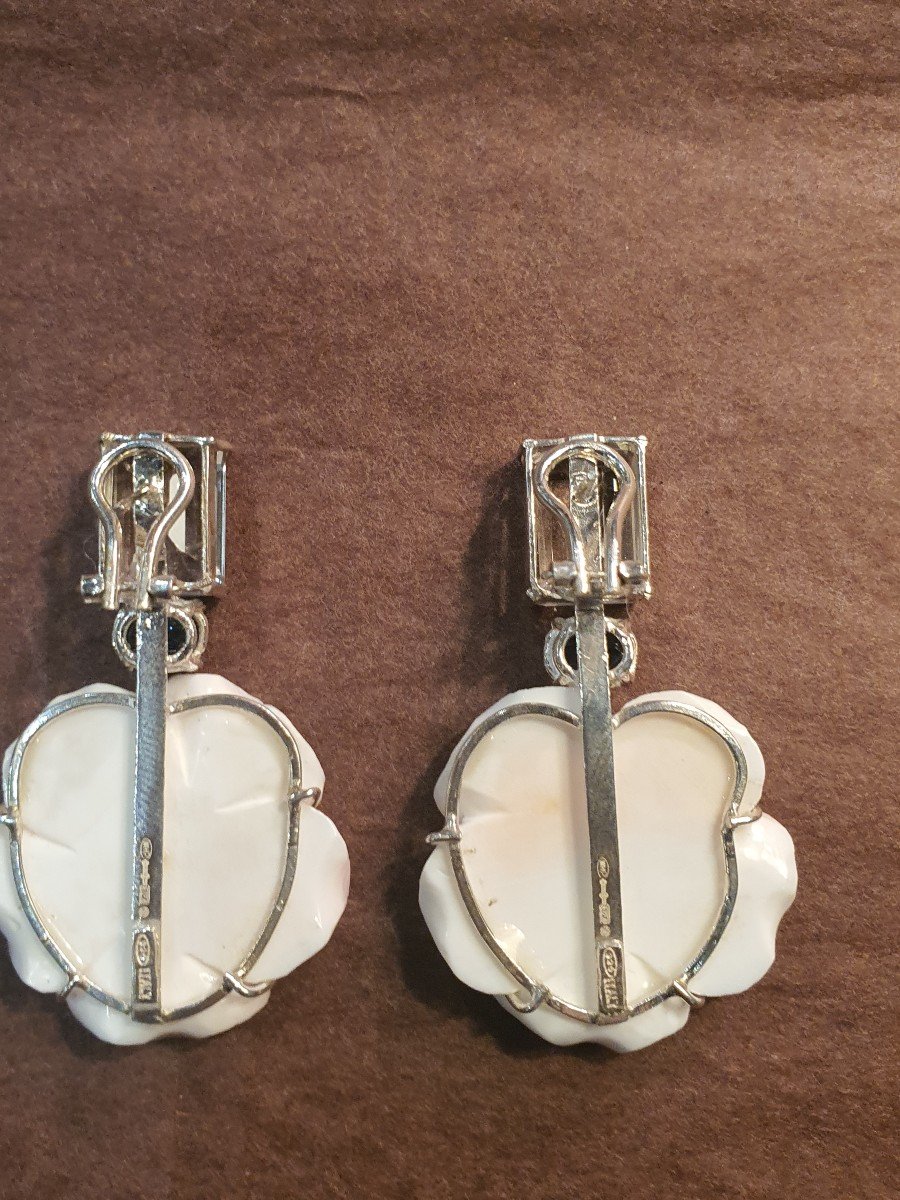 Paires De Boucles d'Oreilles Argent Massif/4-photo-7