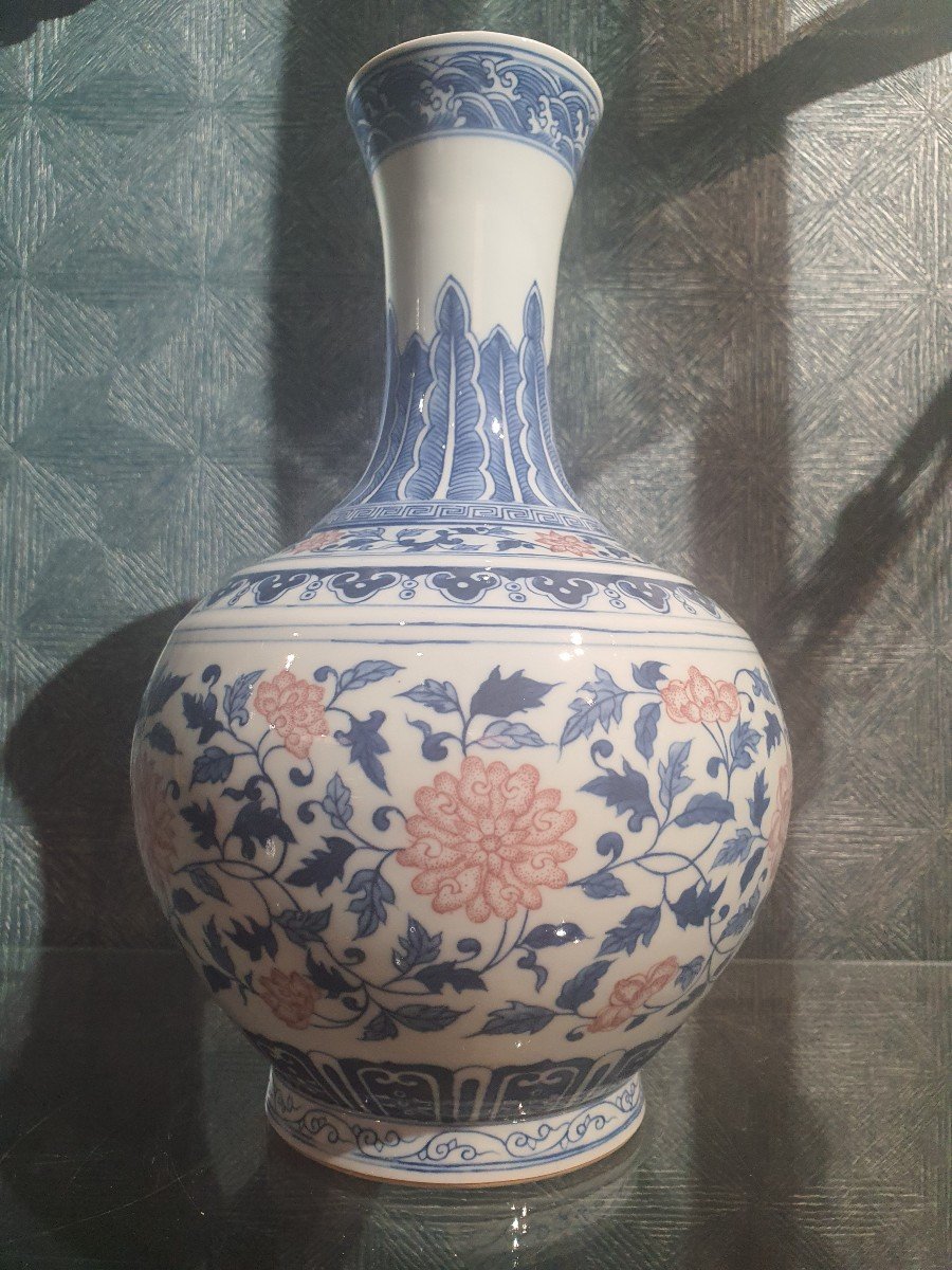 China Famille Rose Vase-photo-3