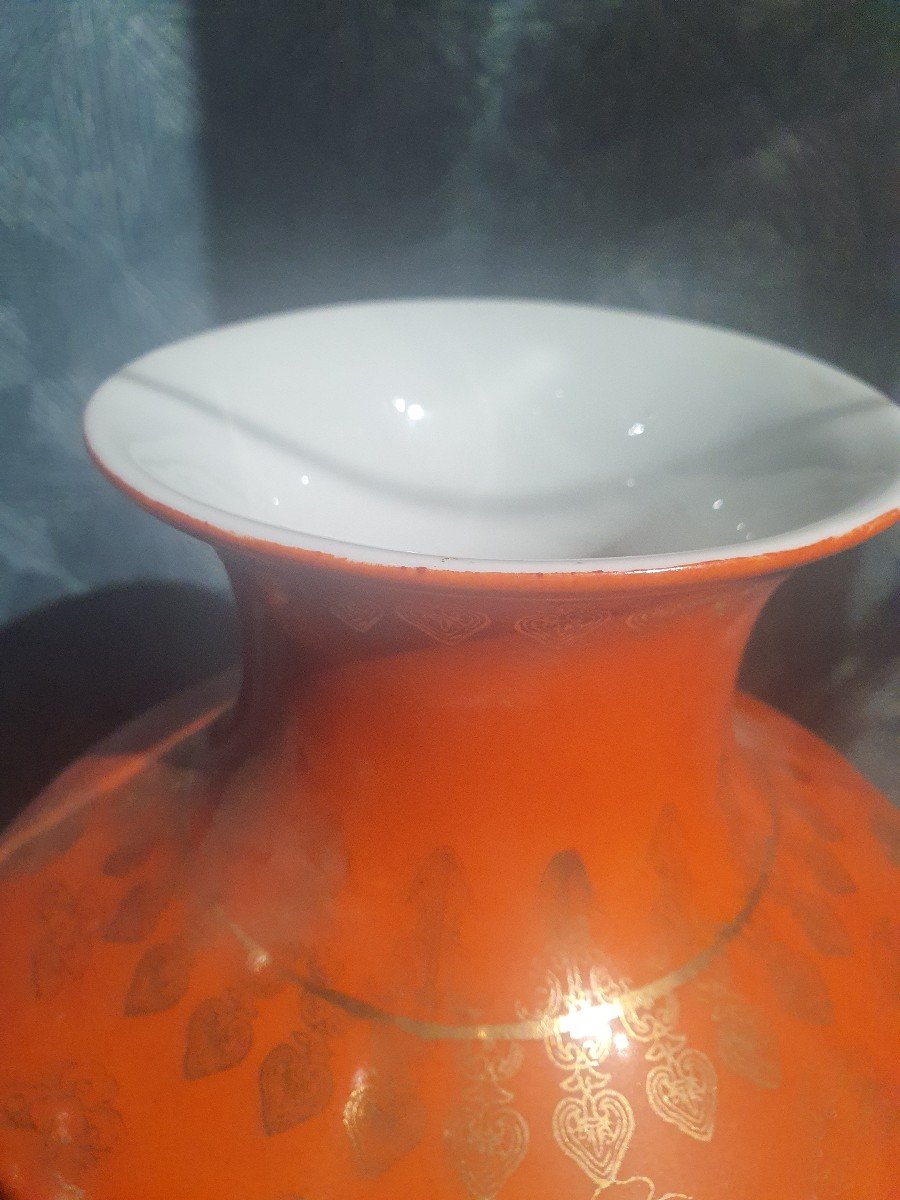 China Orange Vase-photo-2