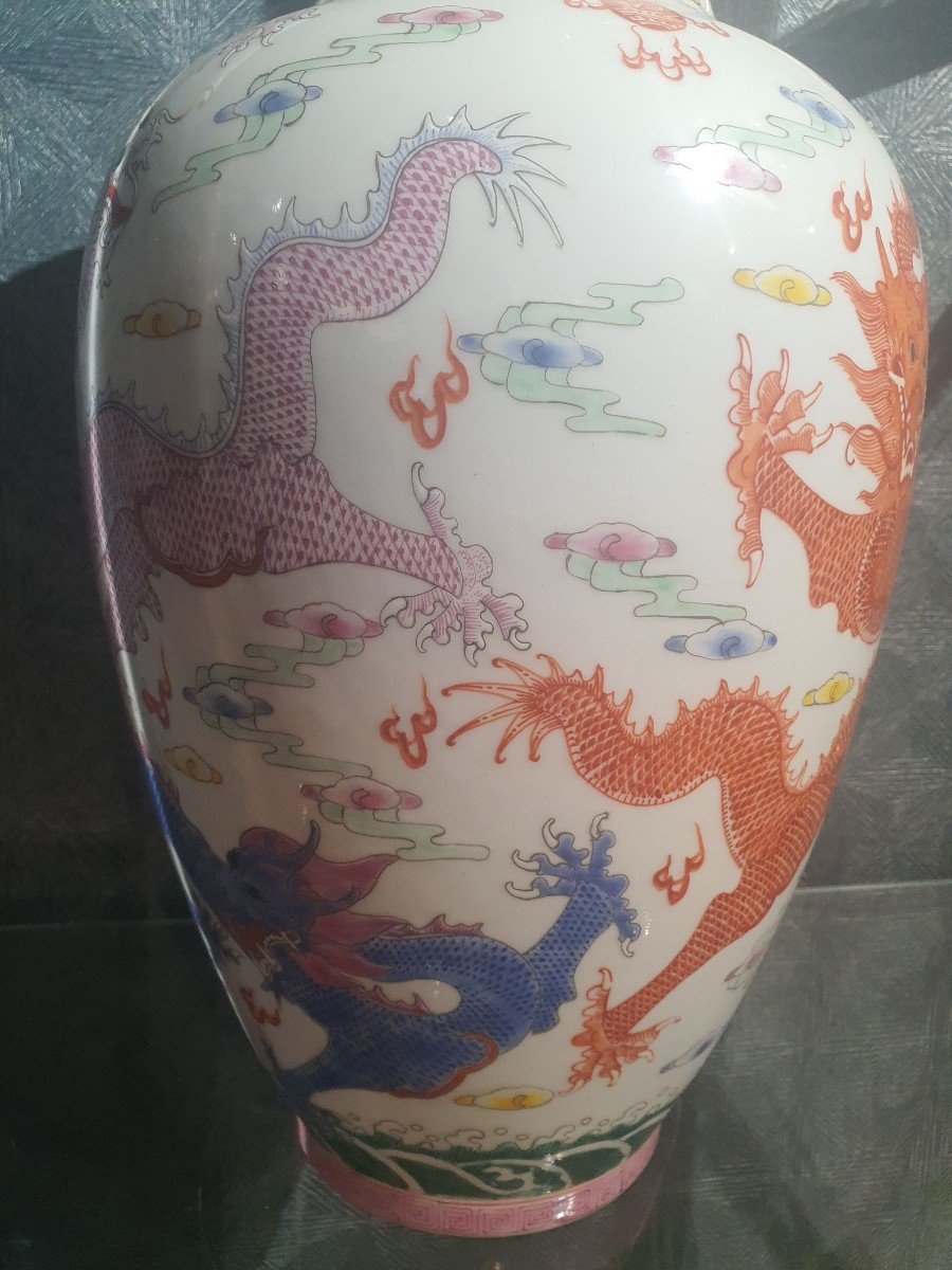 China Famille Rose Vase-photo-2