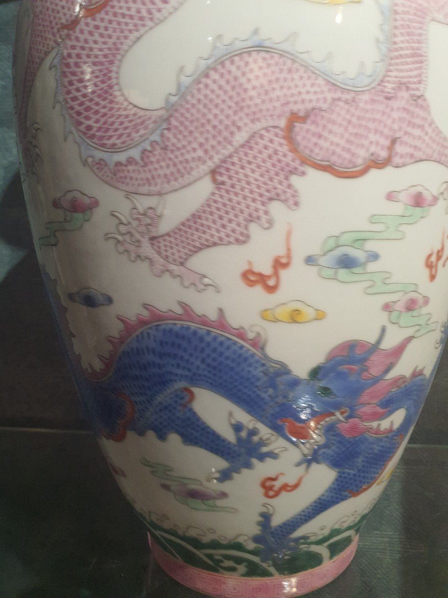 China Famille Rose Vase-photo-3