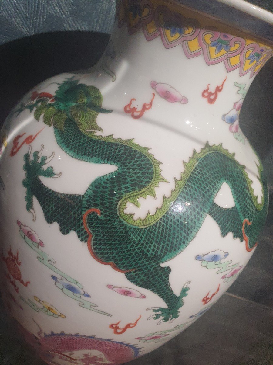 China Famille Rose Vase-photo-2