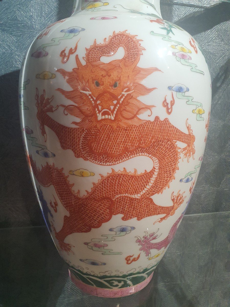 China Famille Rose Vase-photo-4