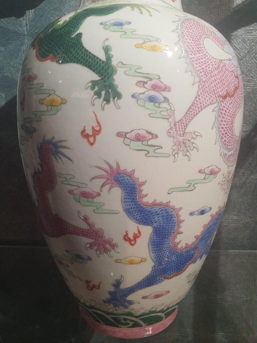 China Famille Rose Vase-photo-6