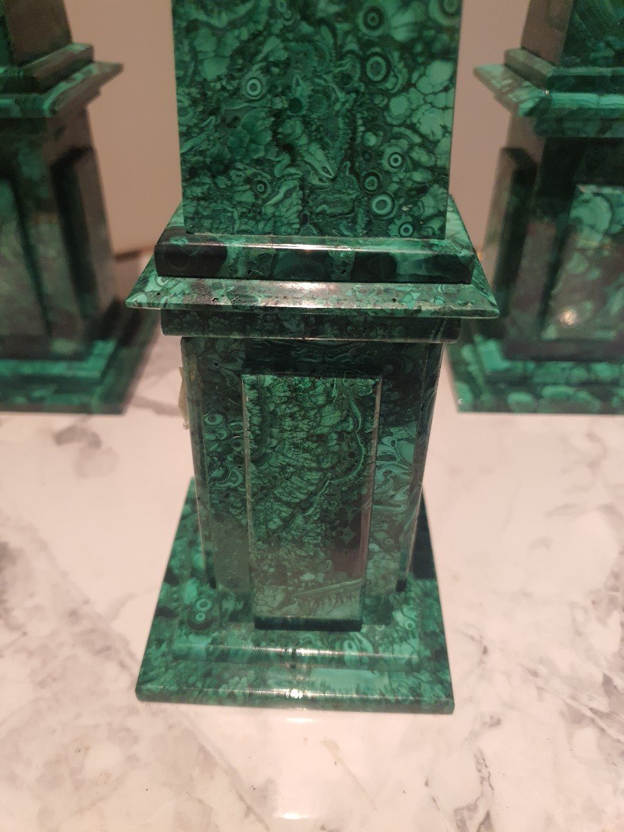 3 Malachite Obelisks -photo-4