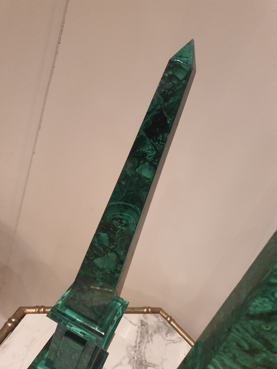 3 Malachite Obelisks -photo-2