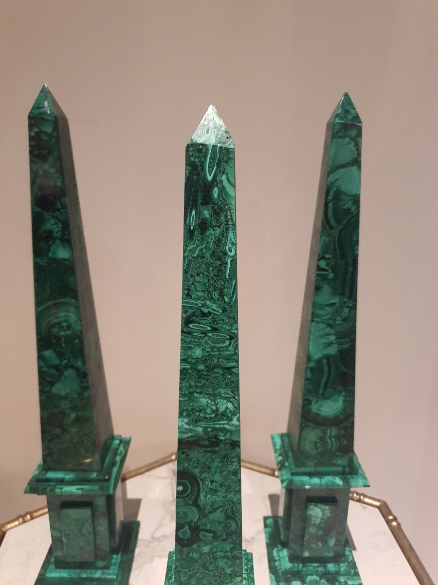 3 Malachite Obelisks -photo-7