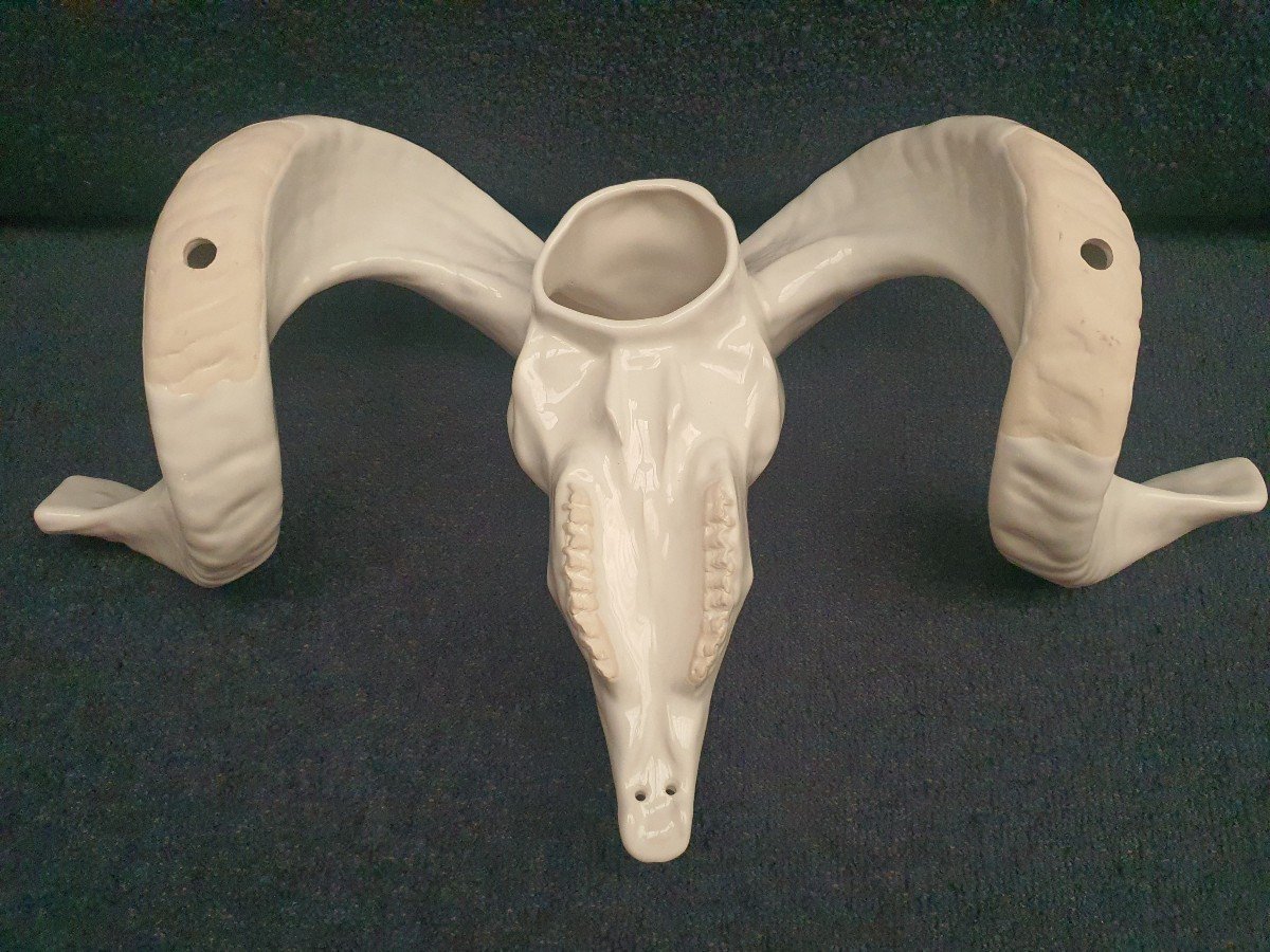 Porcelain Goat Head-photo-4