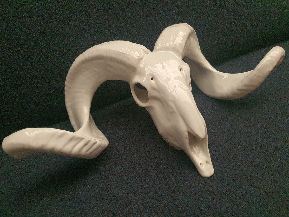 Porcelain Goat Head-photo-4