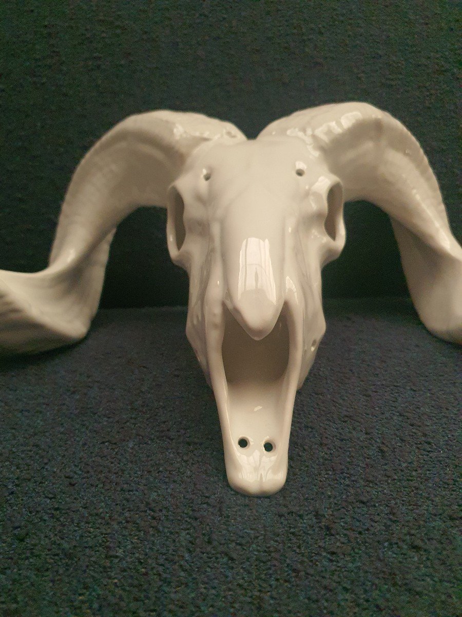 Porcelain Goat Head-photo-5