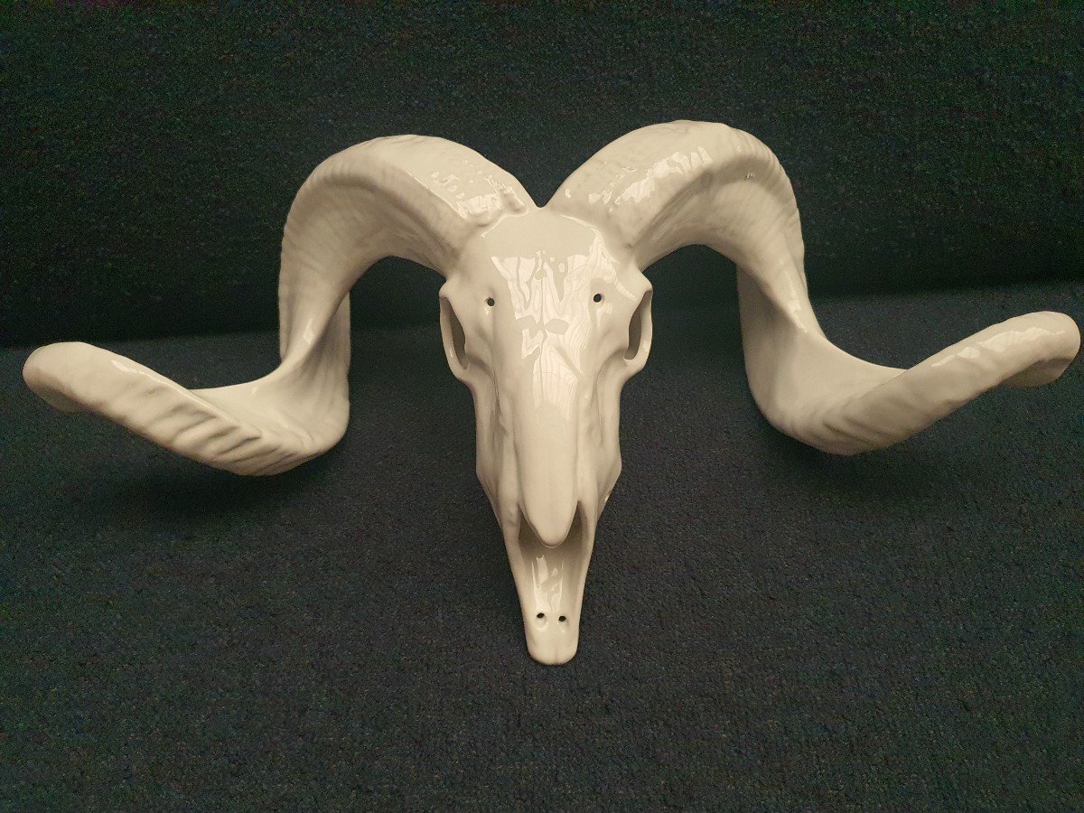 Porcelain Goat Head