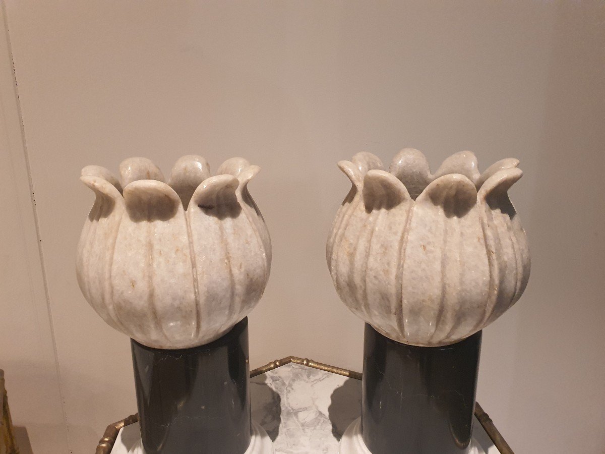 Pair Of Marble Planters-photo-4