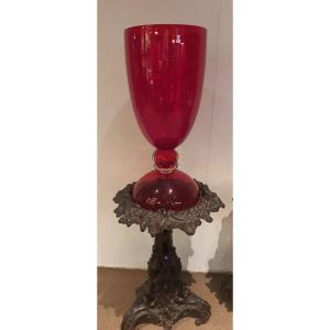 Murano Red Vase 