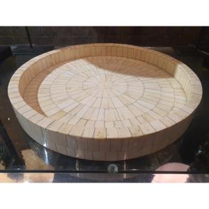 Large Circular Bone Dish