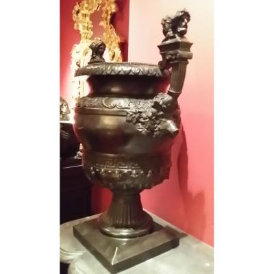 Antique Rome Style Bronze Vase