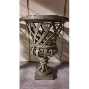 Italian Wooden Medeci Vase 