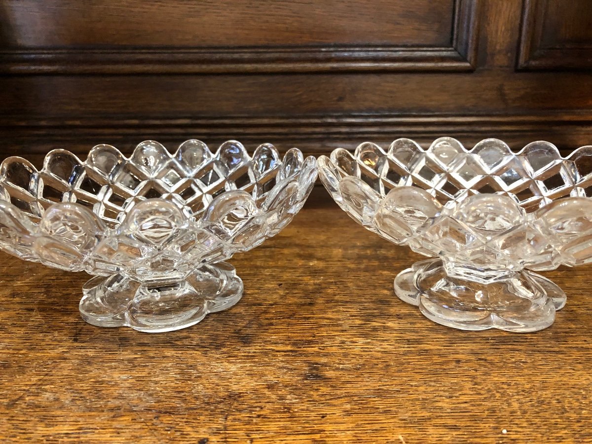Pair Of Baccarat Crystal Cups, Early 20th Century-photo-4