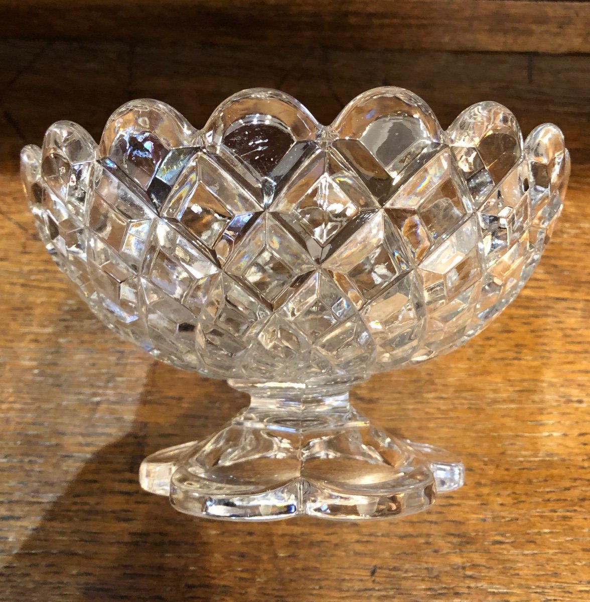 Coupe à Fruits en Cristal ,Baccarat,début XX ème Siècle -photo-1