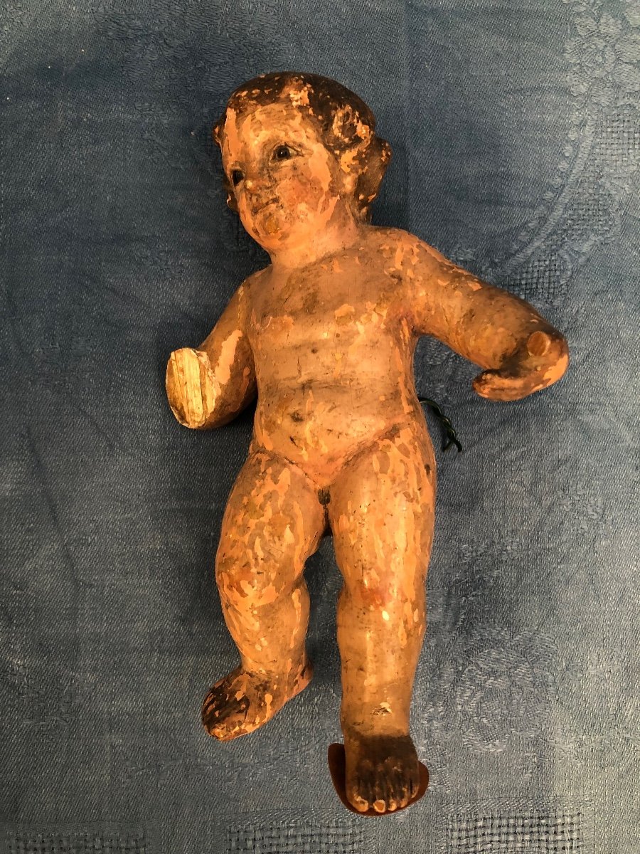 Wooden Cherub, Late 18th Century -photo-2