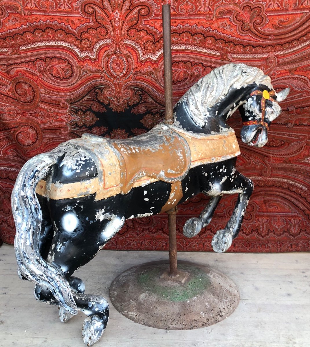 Cheval de Manège,fonte D’aluminium,début XX ème Siècle 