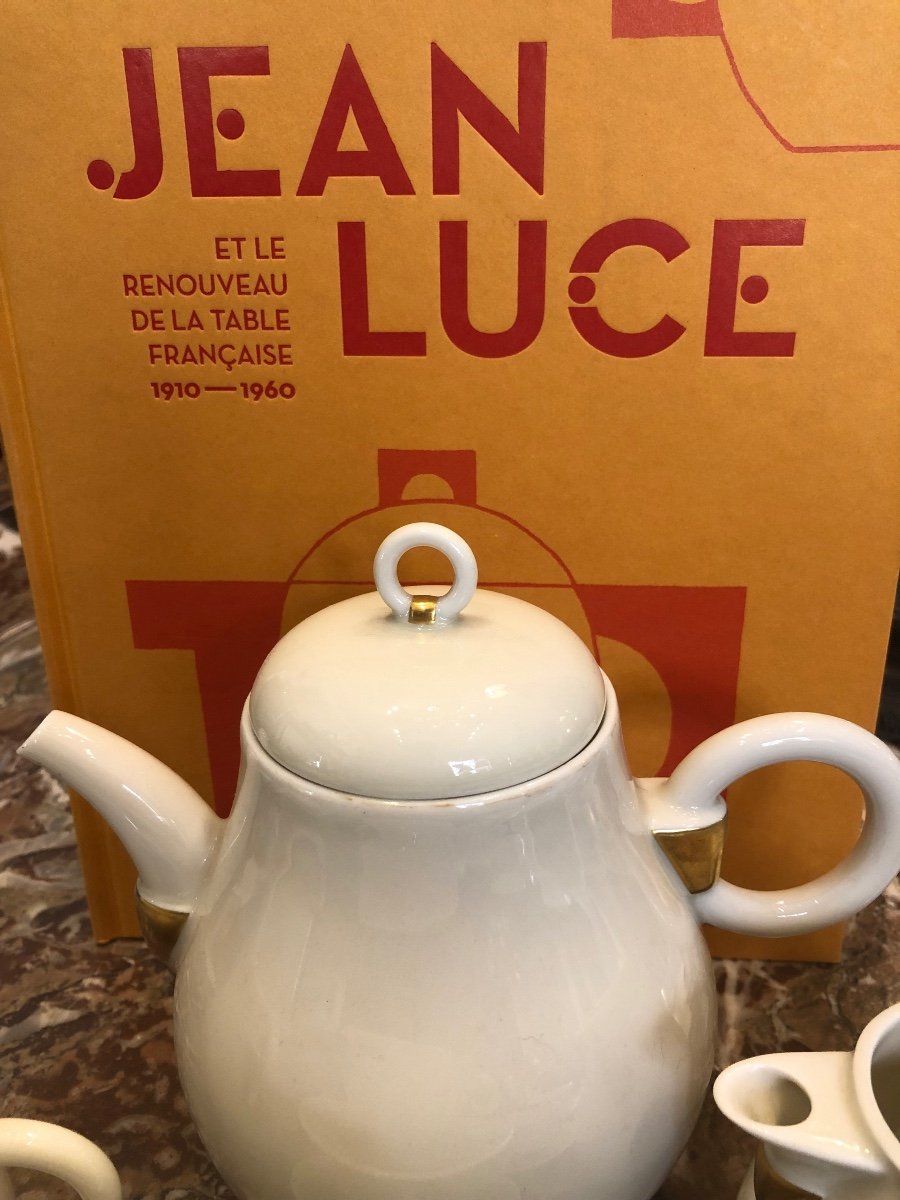 Service à Café /thé Porcelaine de Limoges,jean Luce,xxème Siècle 