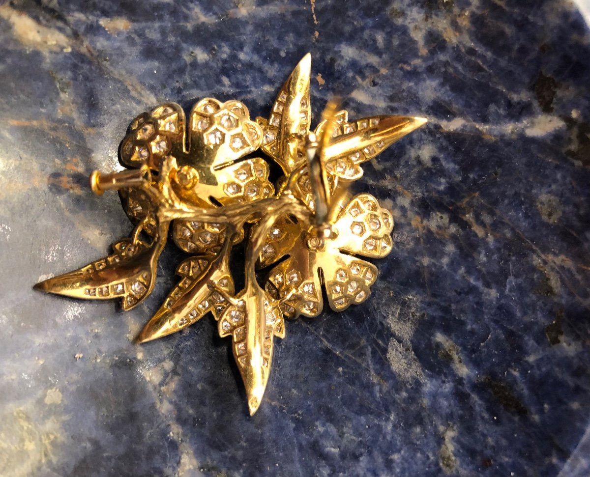 Yellow Gold And Diamond Brooch, Boucheron, Circa 1960/70-photo-2