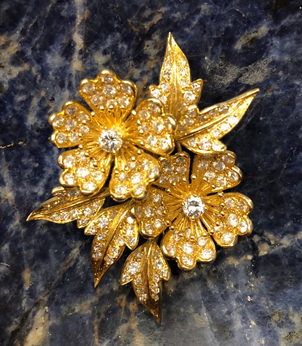 Yellow Gold And Diamond Brooch, Boucheron, Circa 1960/70