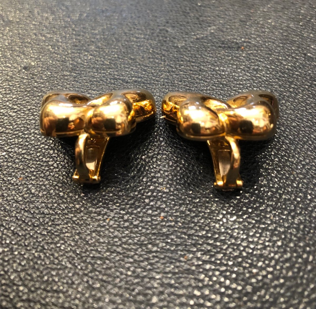 Pair Of Yellow Gold Earrings, Bulgari, 20th Century -photo-4