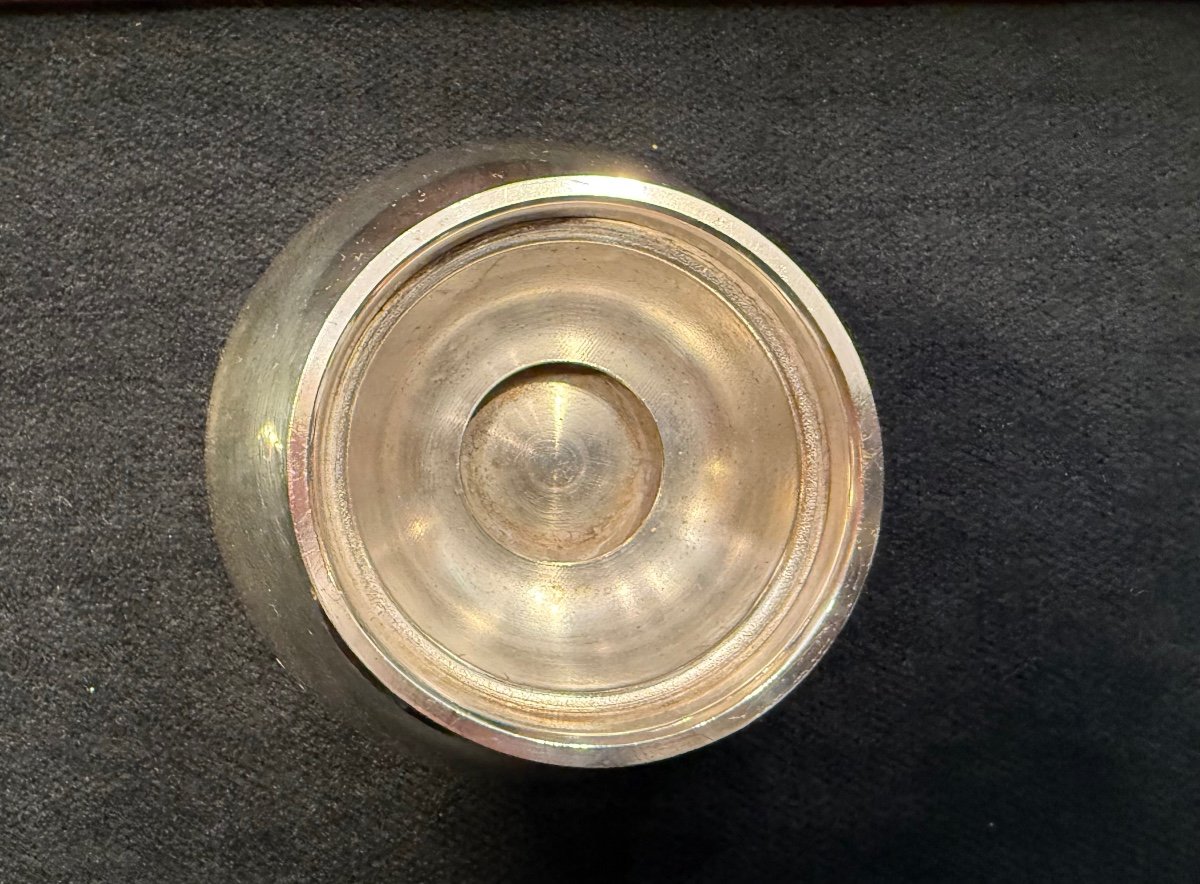 Ice Cream Service, Silver Metal, Mid-20th Century -photo-4