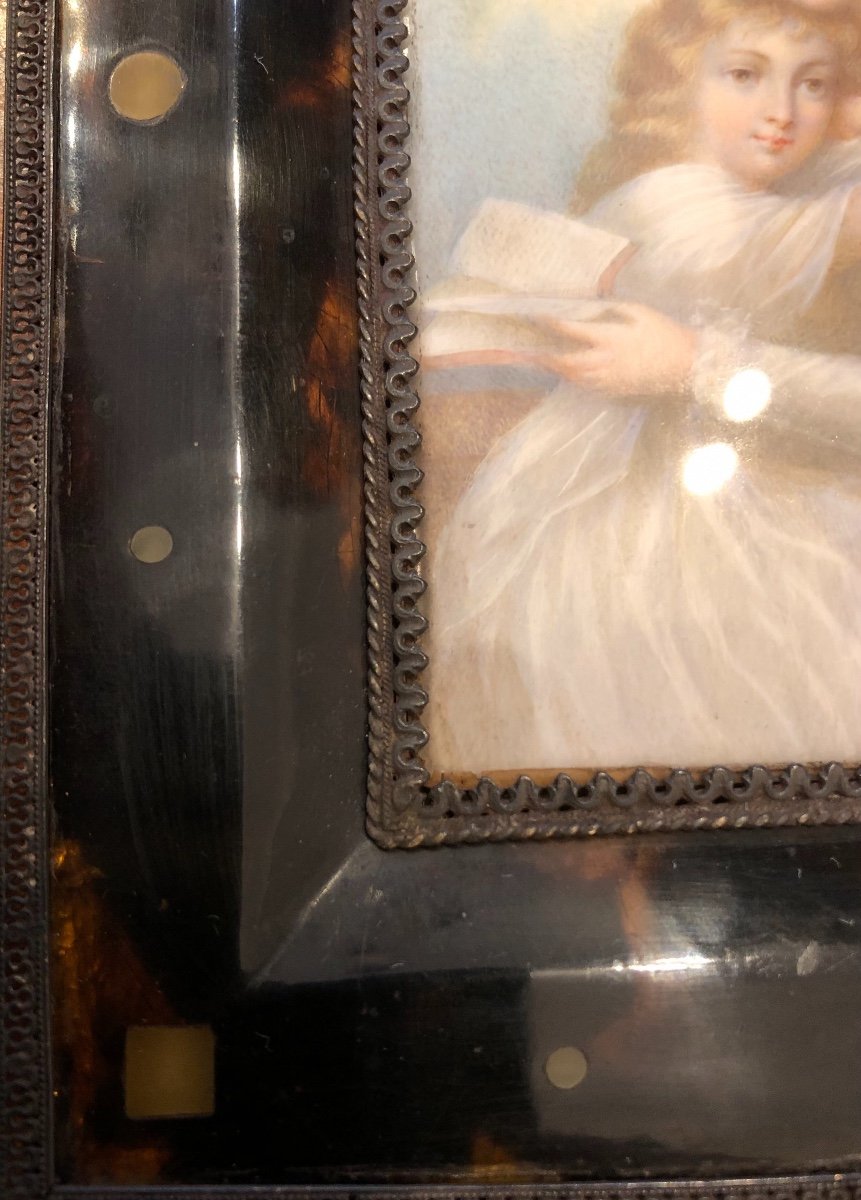 Miniature In Its Frame, XIXth Century-photo-1