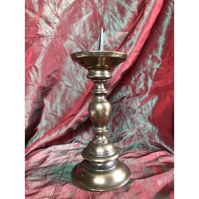 Candlestick, Candle Stick, Bronze, Early XVIIth Century