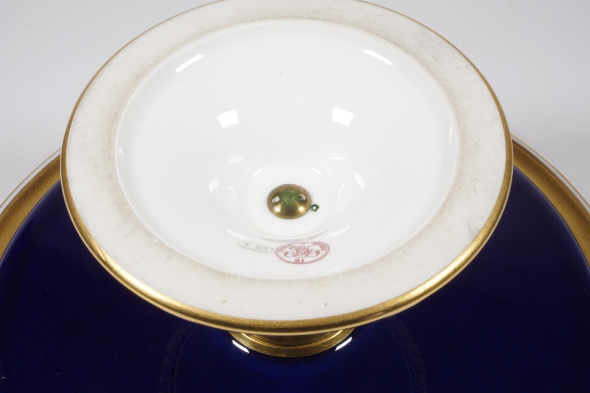 Coupe Porcelaine De Sevres XIX° Siècle-photo-6