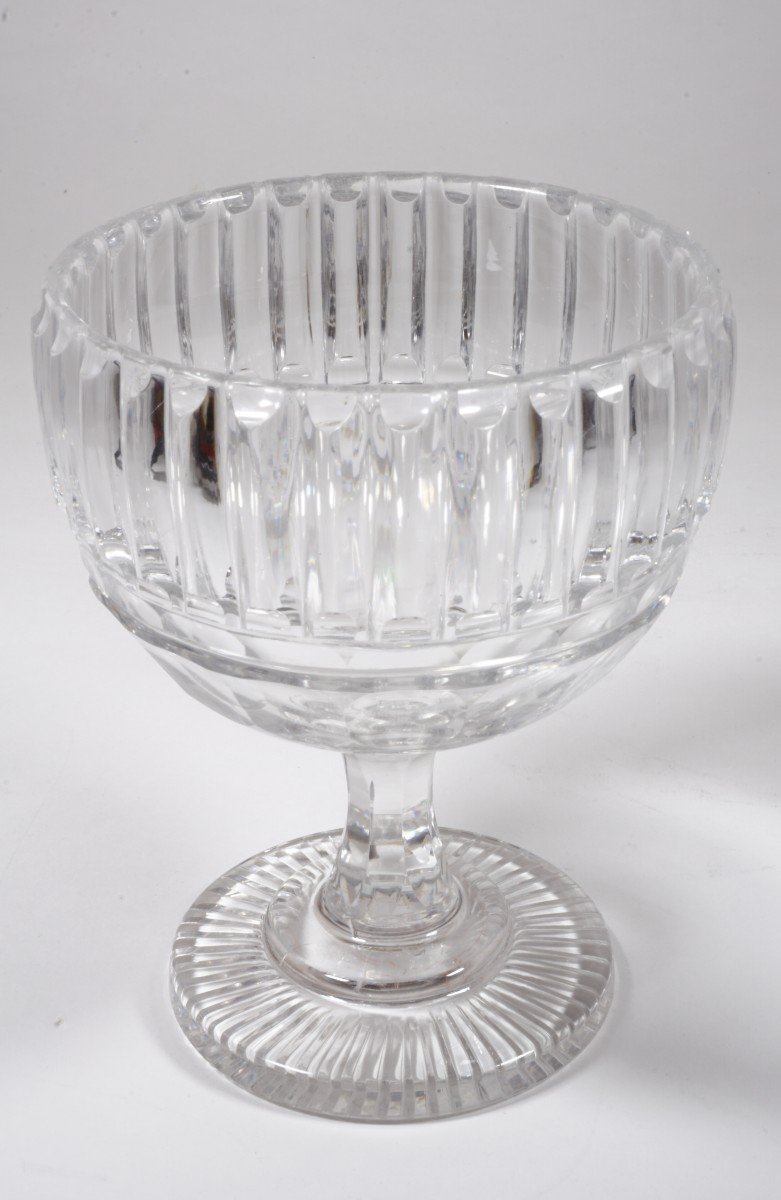 Sugar Bowl, Le Creusot Crystal Bezel, Baccarat, Saint Louis Restoration Period-photo-6