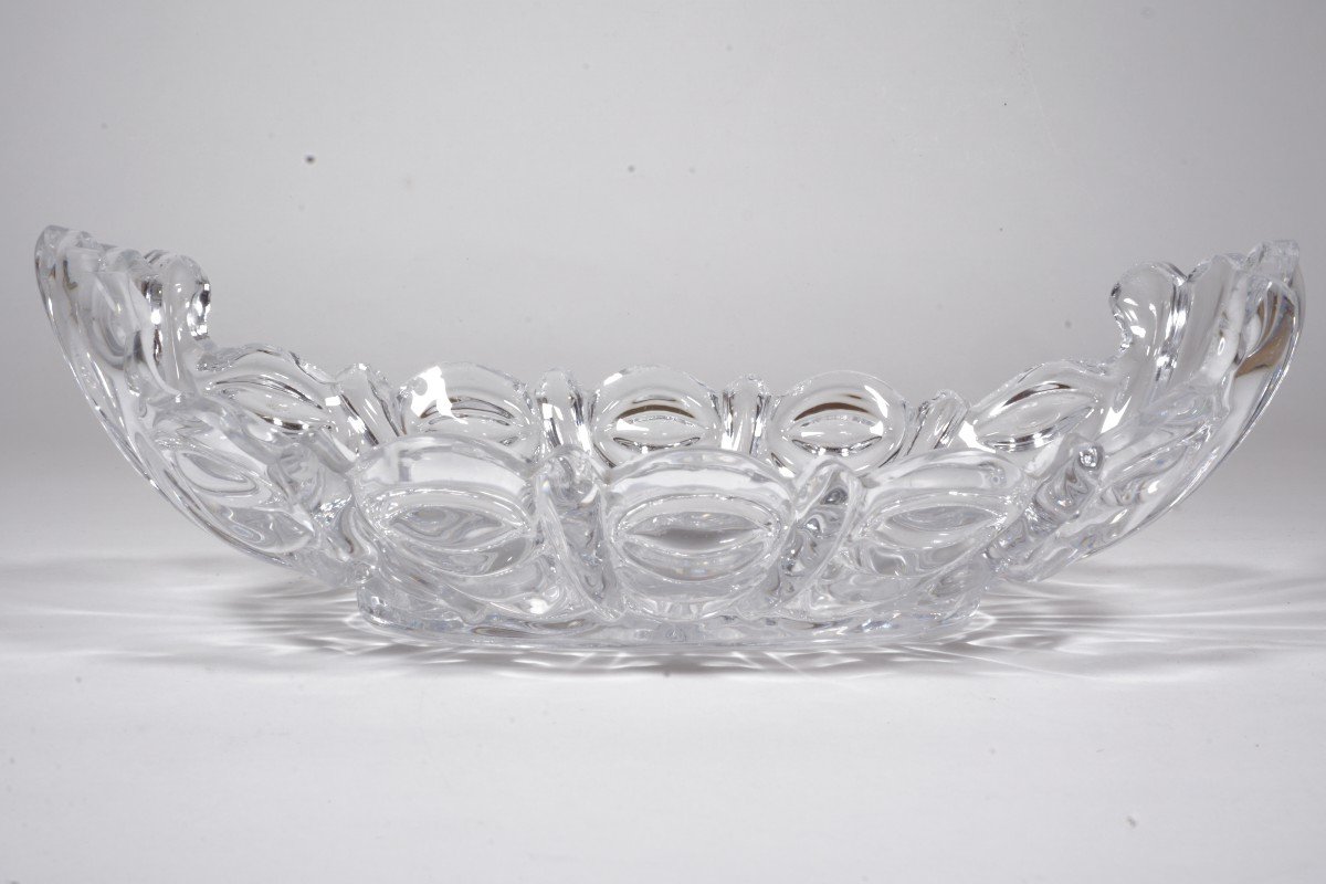 Coupe Ravier Navette Cristal Ancien Baccarat XIX -photo-2