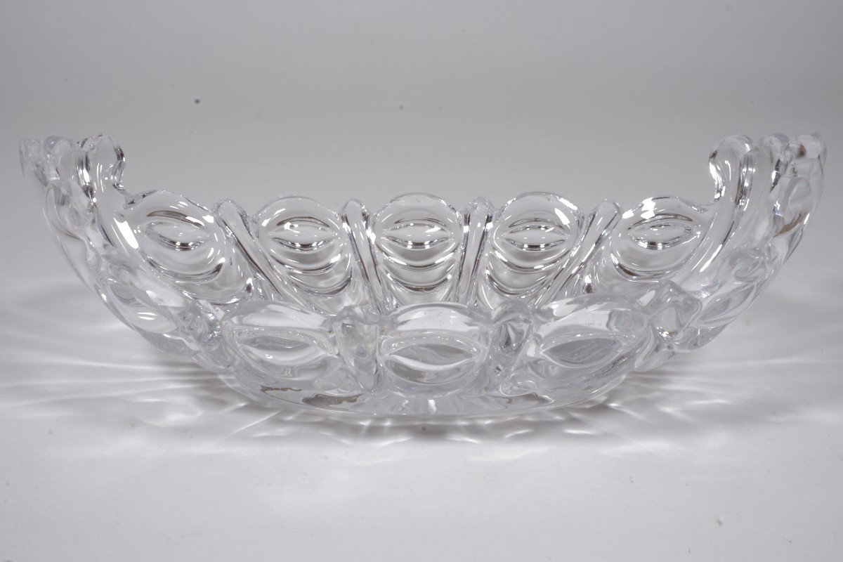 Coupe Ravier Navette Cristal Ancien Baccarat XIX -photo-4