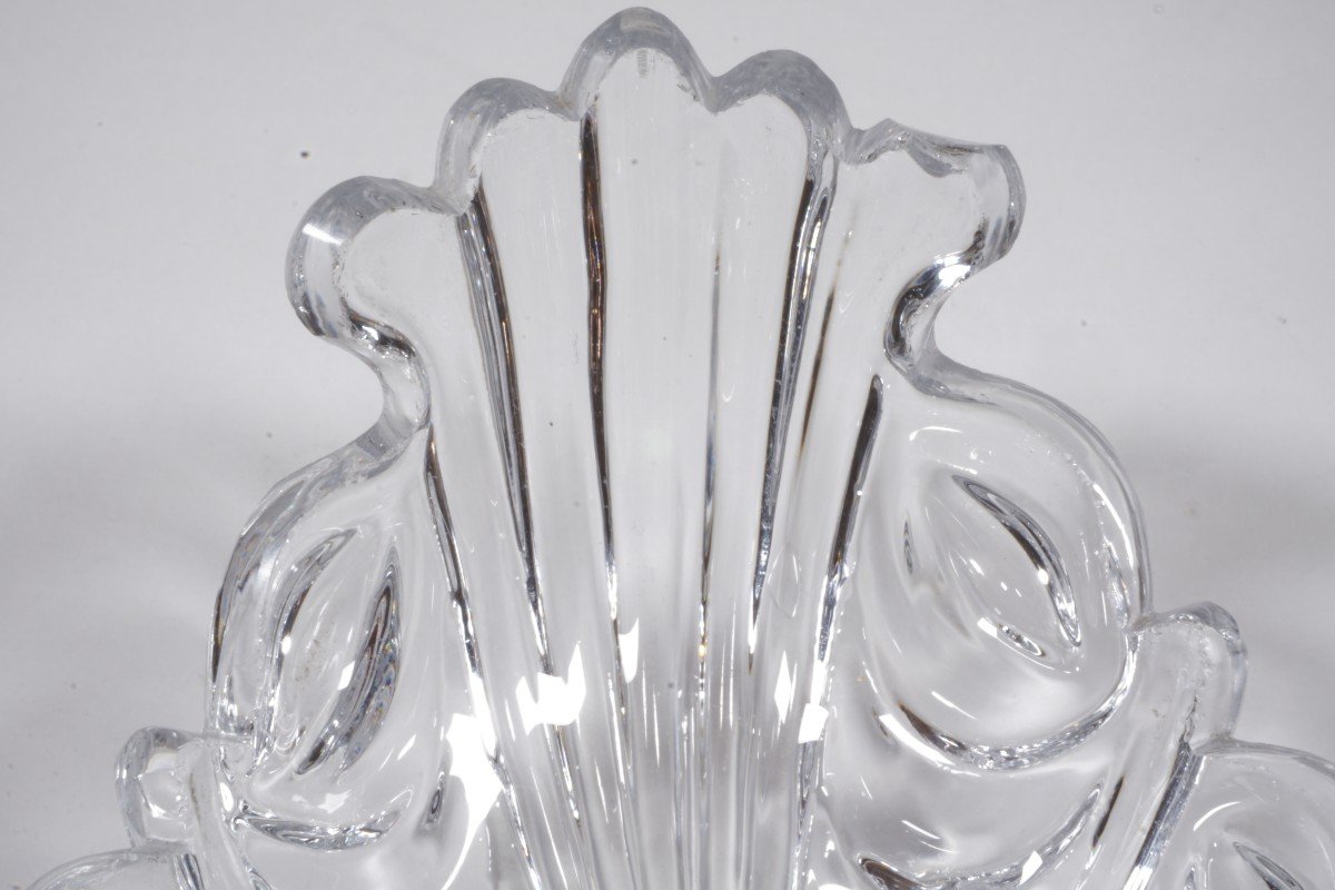 Coupe Ravier Navette Cristal Ancien Baccarat XIX -photo-5