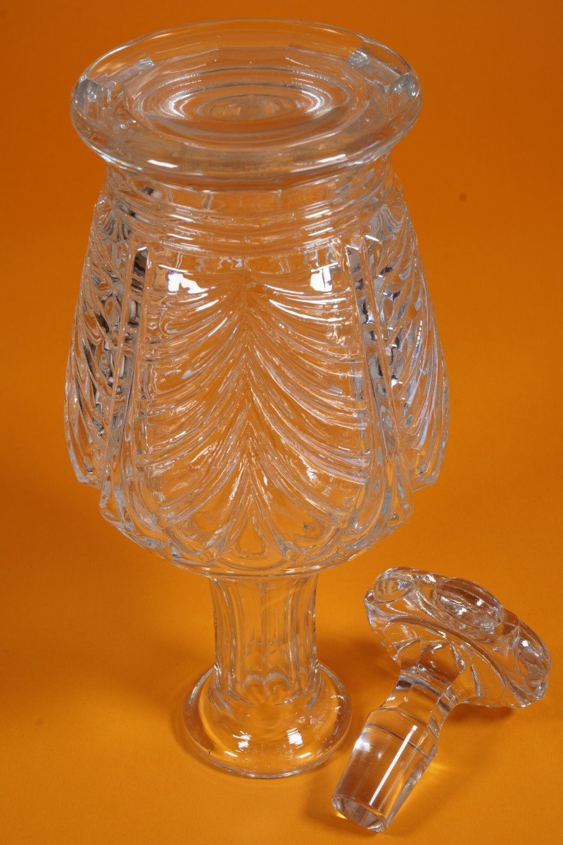 Carafe, Old Baccarat Crystal Bottle-photo-4