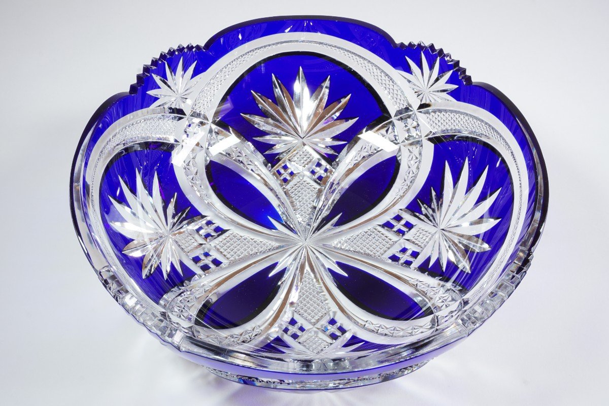 Baccarat Blue Crystal Bowl