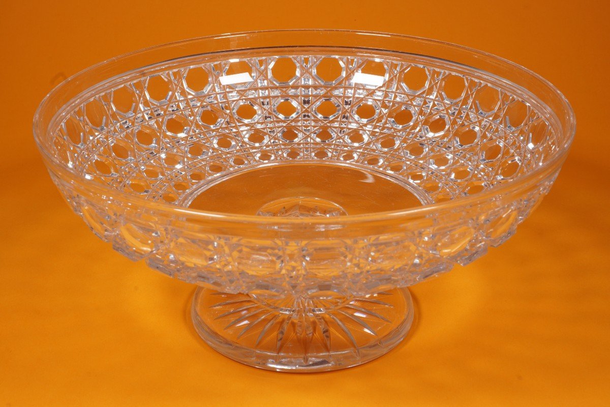 Coupe à dessert Cristal Baccarat Diamants Pierrerie