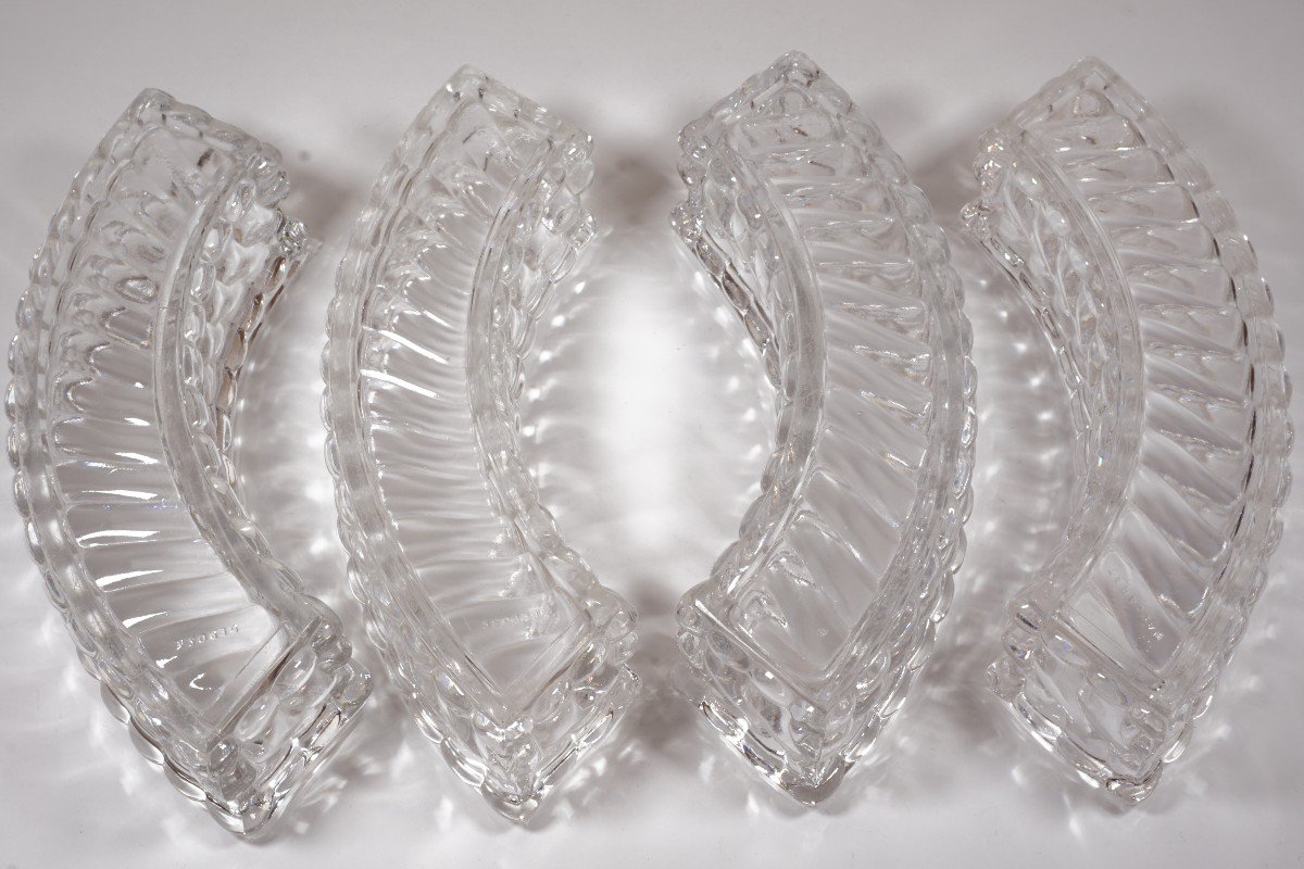 Baccarat Crystal Bambou Tors Centerpiece-photo-5