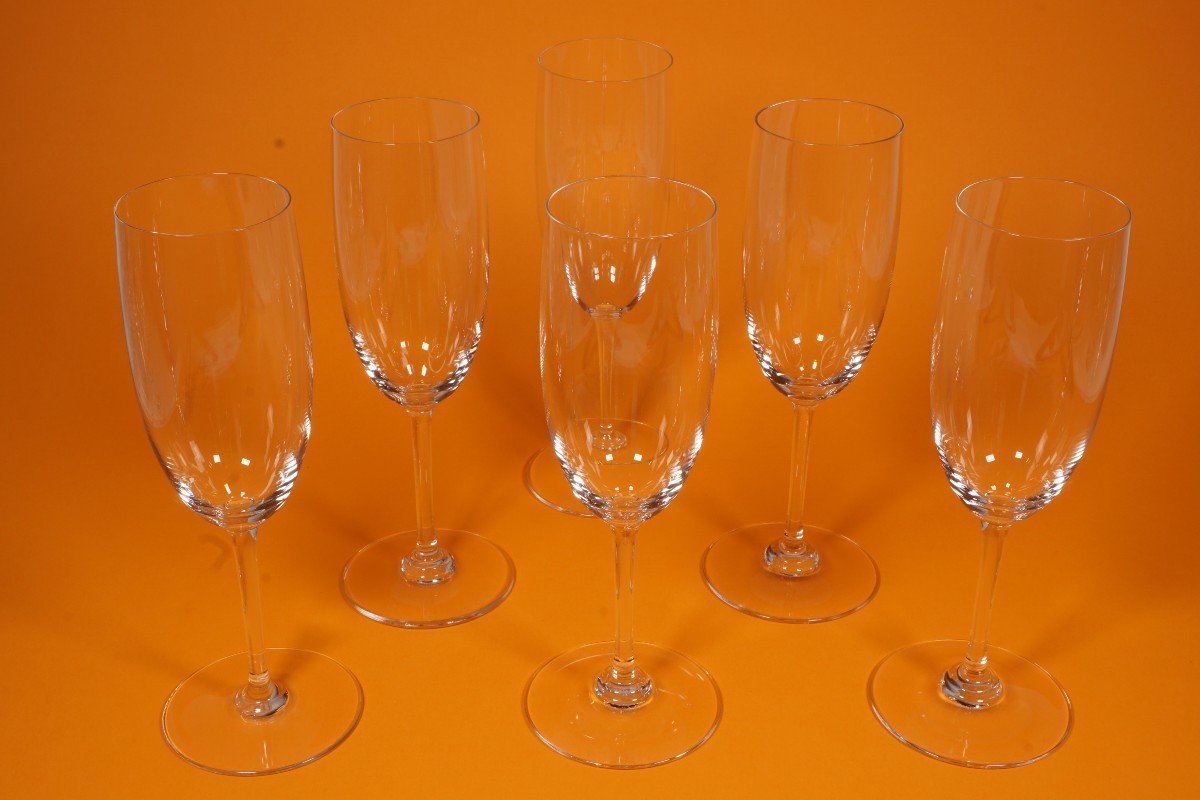 6 Flutes à Champagne Cristal Baccarat Perfection-photo-2